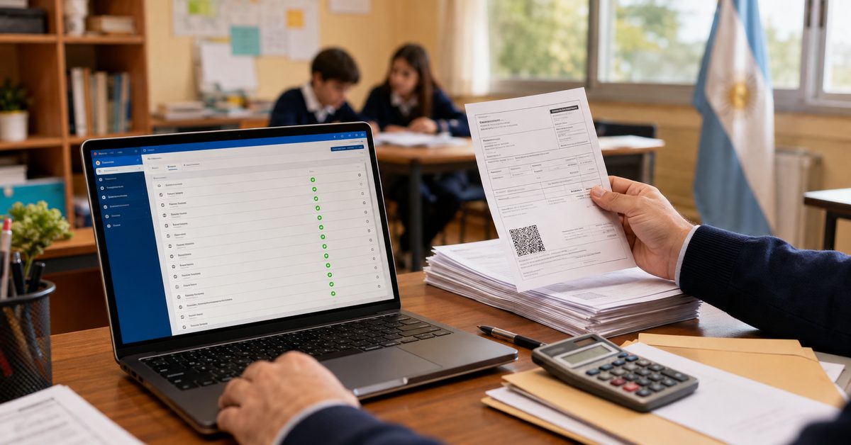 Emisión de comprobantes electrónicos de cuotas escolares con CAE y código QR